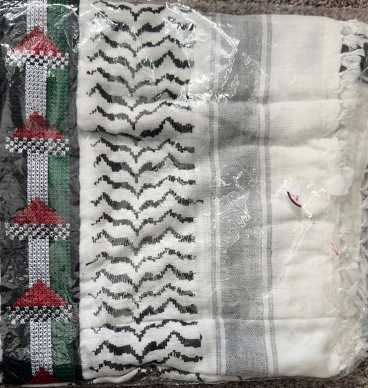 Palestinian flag kufiyyahs